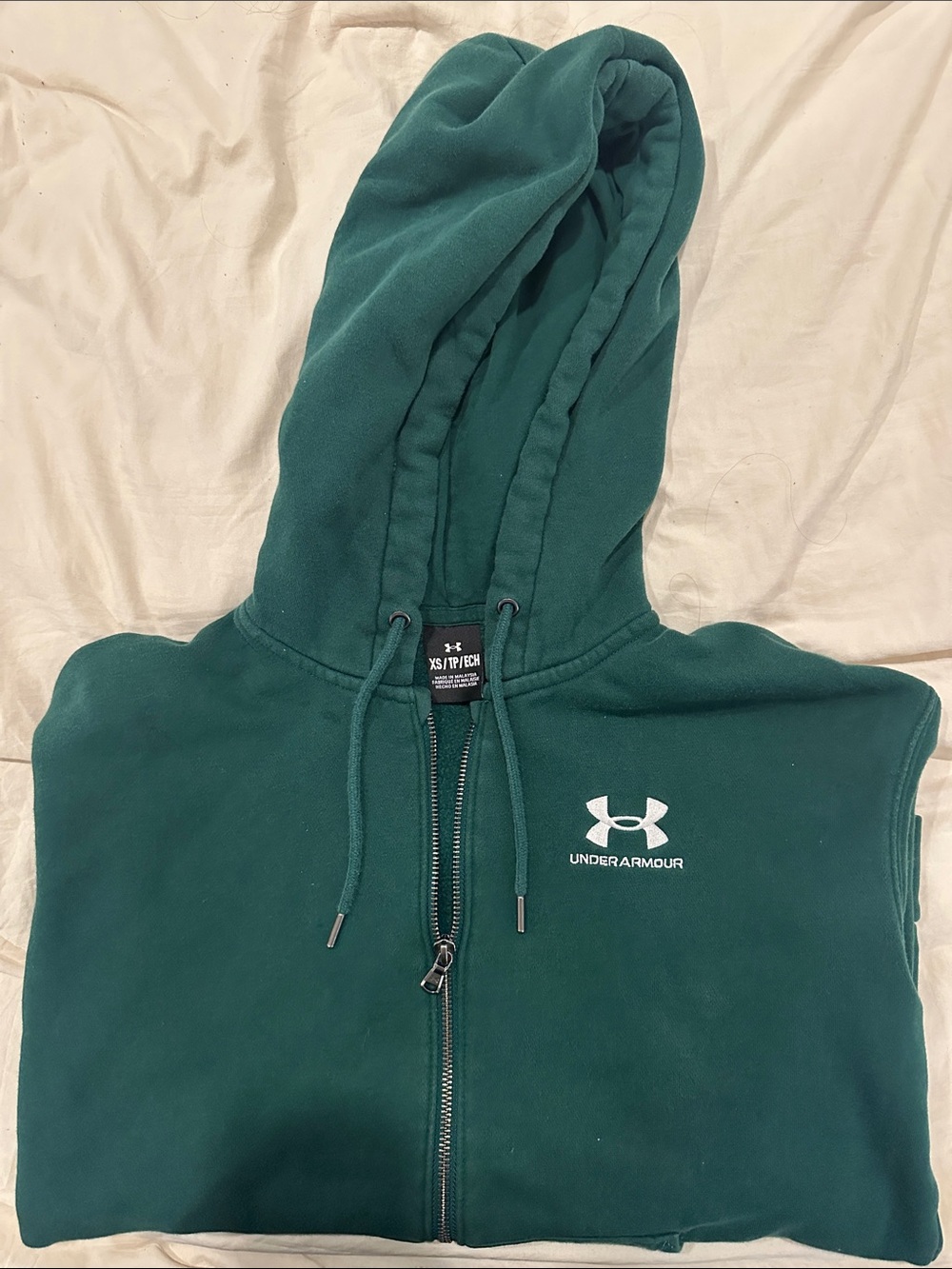 Under Armour Men's Teal Green Full-Zip Hoodie